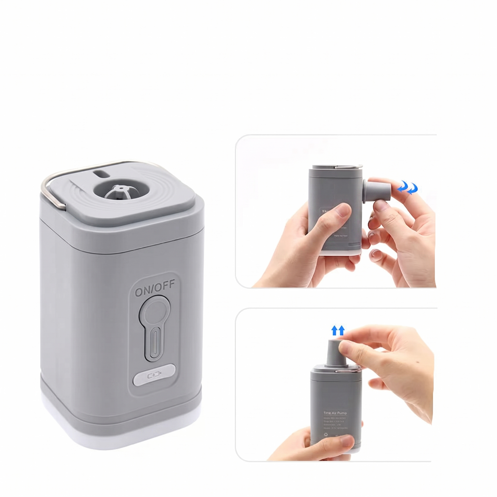 Compact USB Rechargeable Air Pump With 2-In-1 Inflate And Deflate
