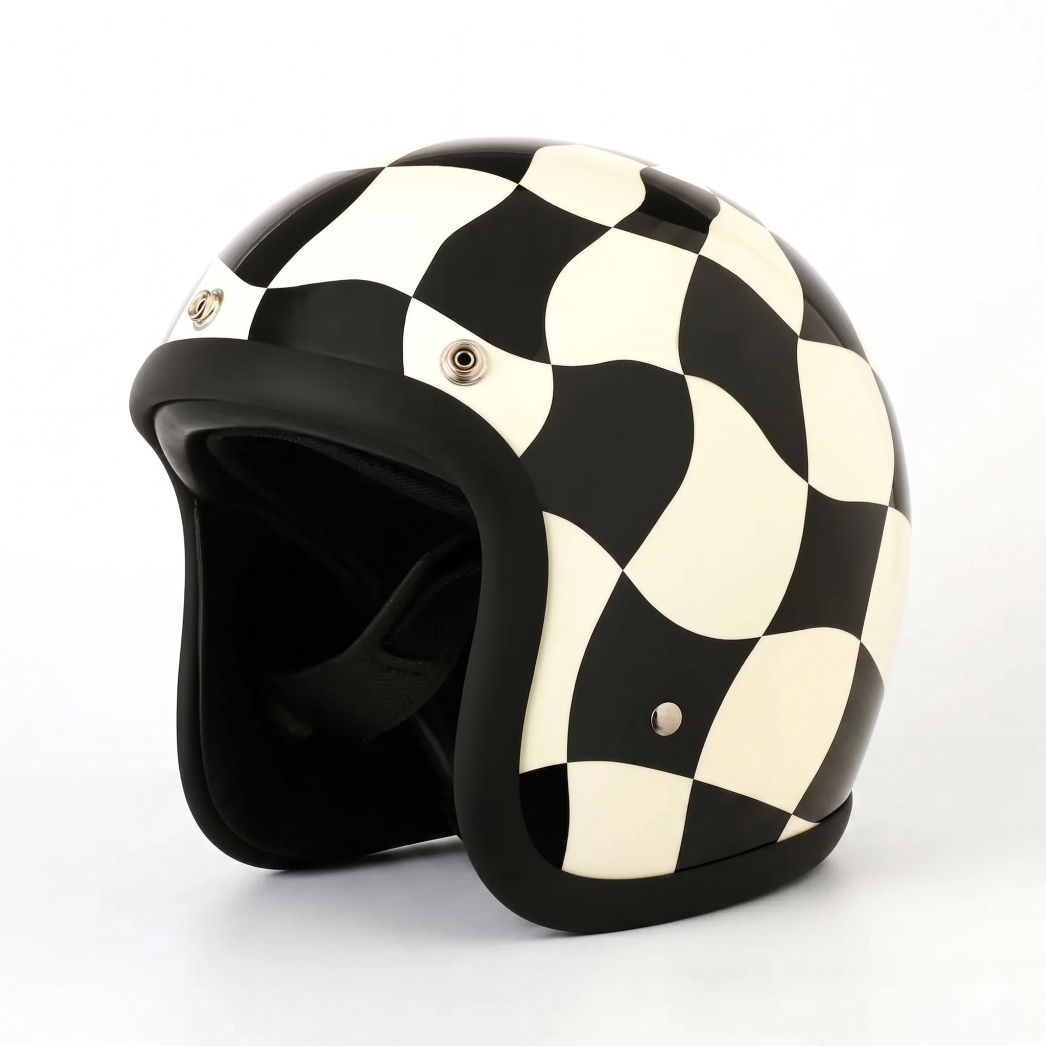 Vintage Open-Face Motorcycle Helmet with DOT & ECE Certification