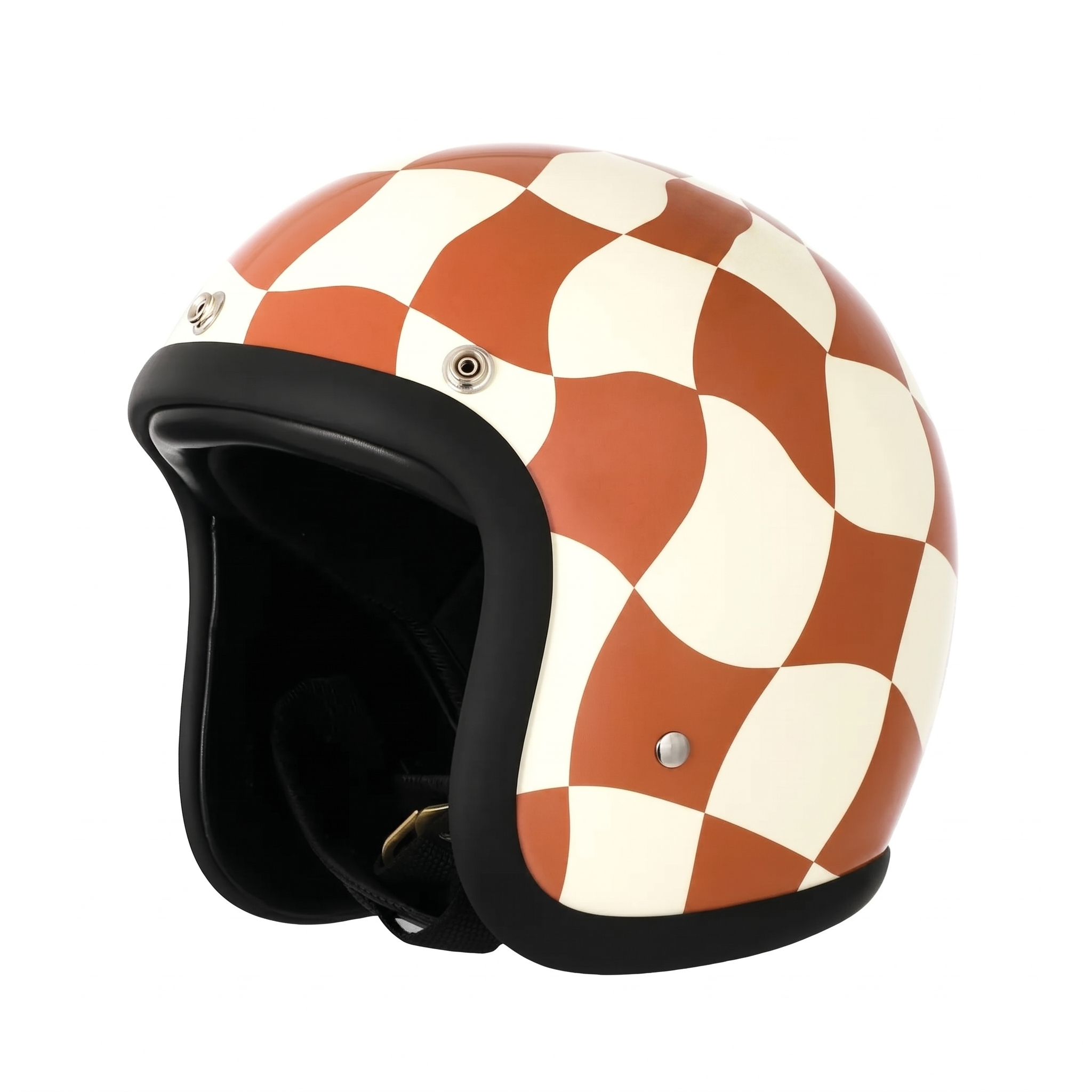 Vintage Open-Face Motorcycle Helmet with DOT & ECE Certification