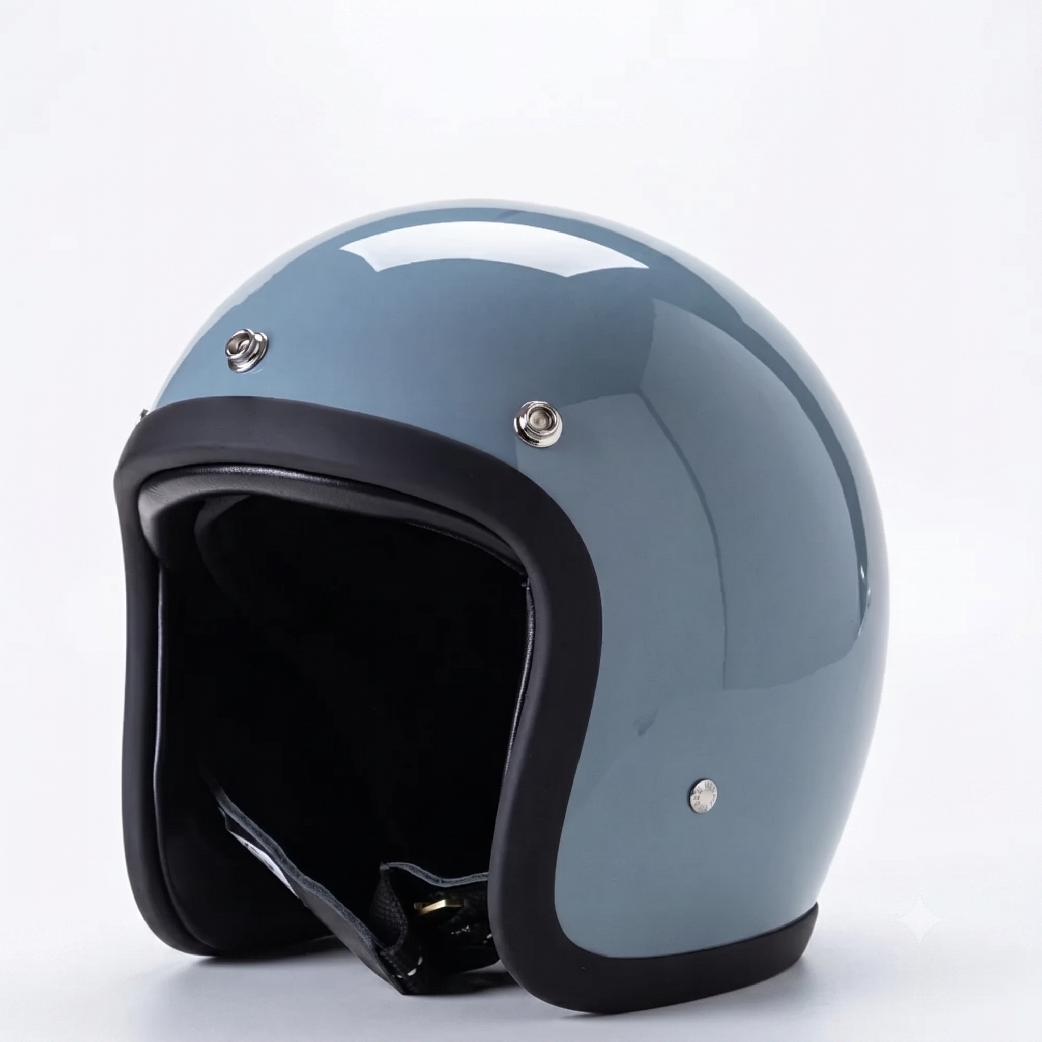 Vintage Open-Face Motorcycle Helmet with DOT & ECE Certification
