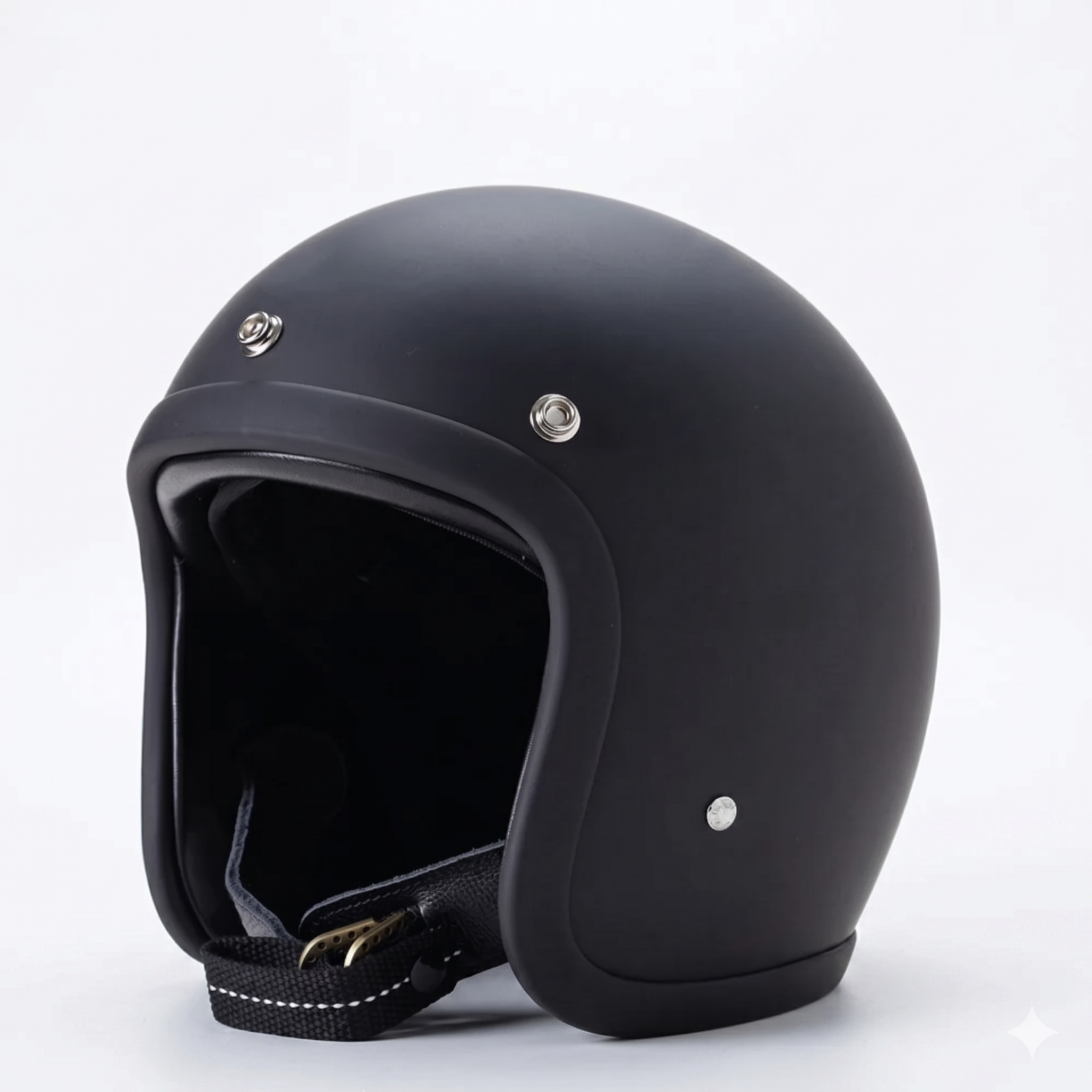 Vintage Open-Face Motorcycle Helmet with DOT & ECE Certification