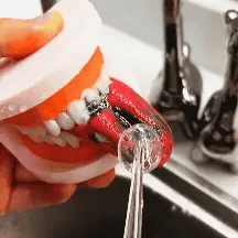 Tragbarer Wasserflosser und Aufhellungsset zur Zahnreinigung