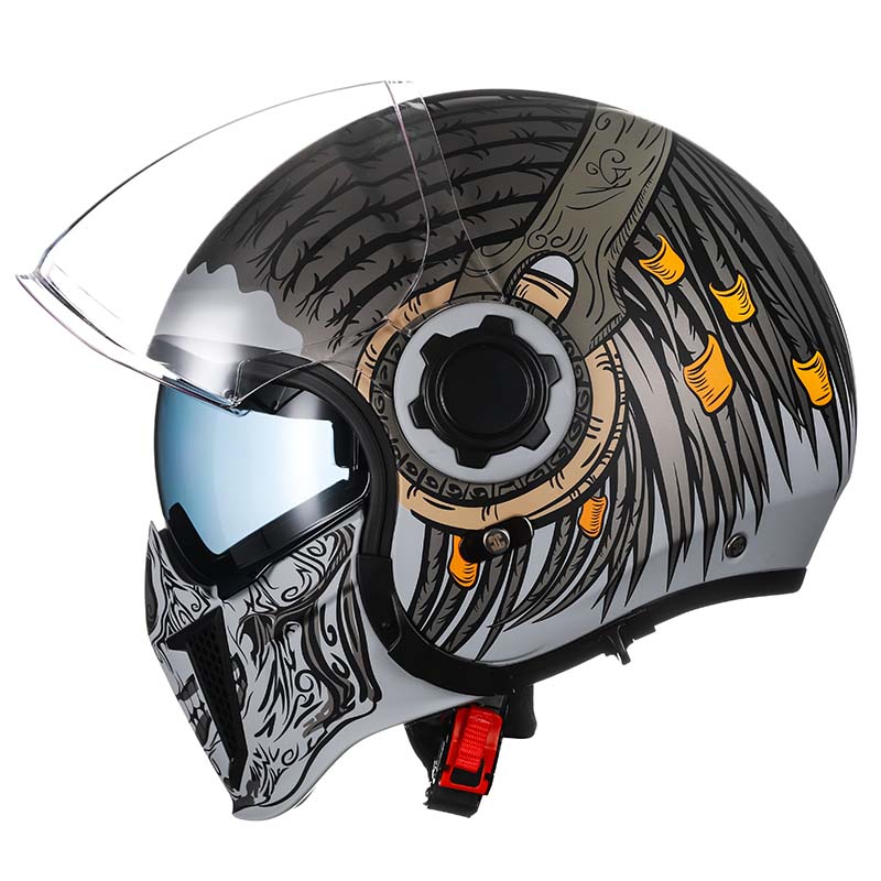 AstraGuard Modular Helmet With Dual Visor And DOT ECE Certification