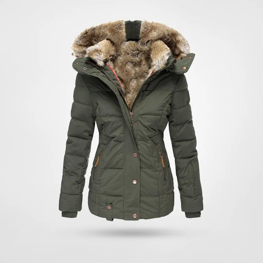 GlacierGuard Hooded Winter Coat Waterproof Warmth For Cold Weather