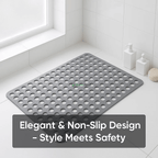 Alfombrilla de ducha HydraSafe con diseño antideslizante y resistente al moho para baños higiénicos