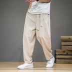 Men's Linen Pants With Relaxed Fit And Airy Comfort