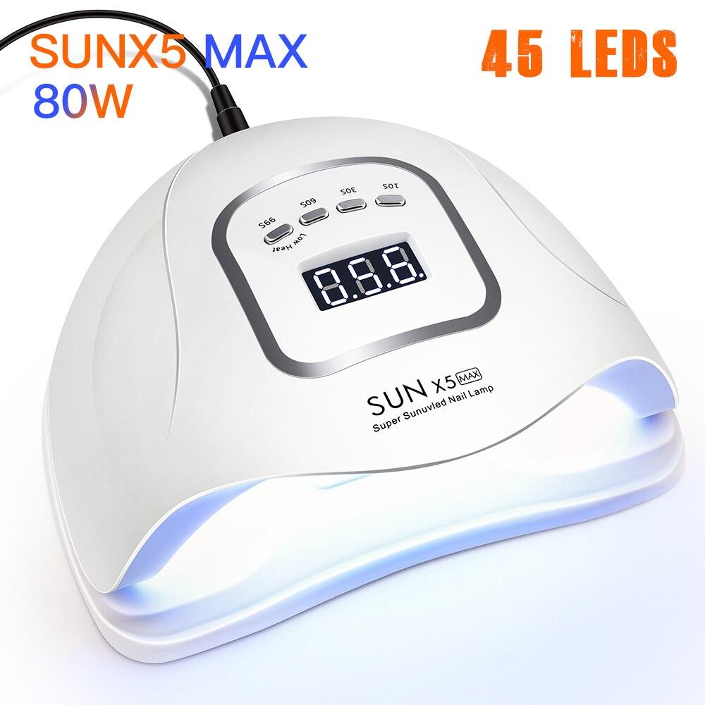 Lampu Kuku UV LED LumaPro Dengan Kuasa 72W, Pemasa LCD Dan Pilihan 99 Saat
