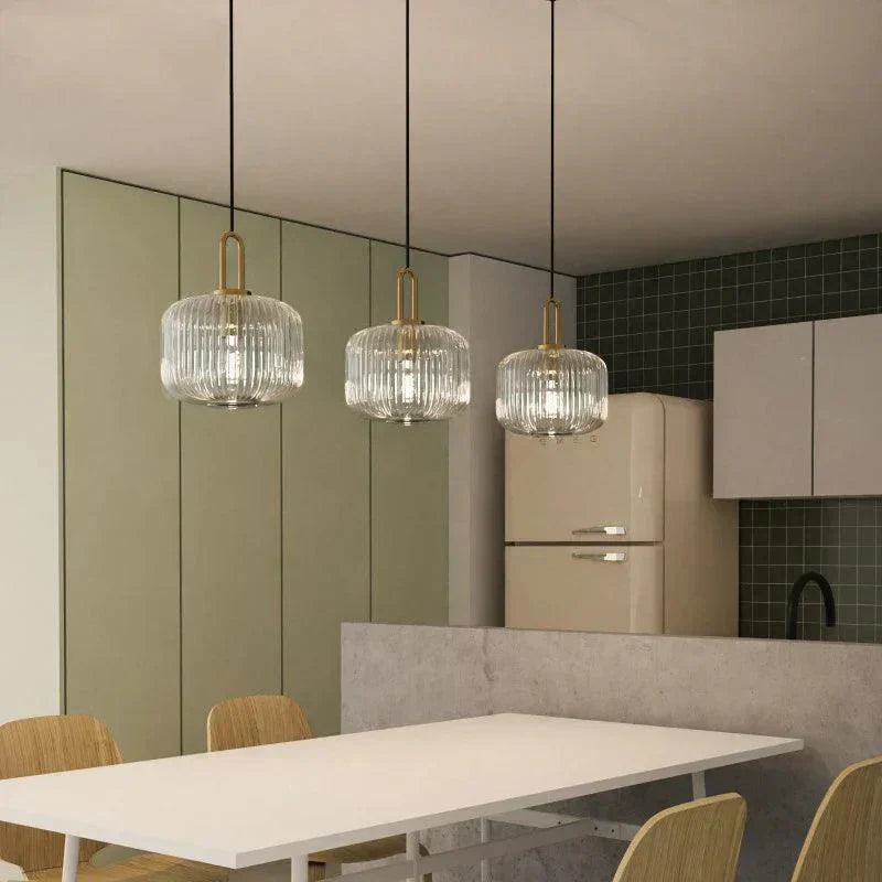 Liora Pendant Lighting From Glass Stone Collection For Indoor Spaces