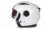 Dual-Visor Half Motorcycle Helmet - DOT Certified