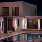 LumaHaven Vibrant RGB Wall Light for Indoor and Outdoor Use