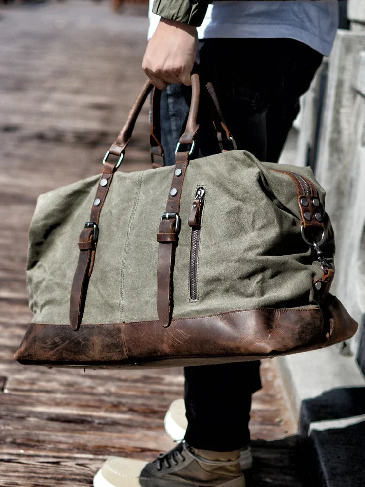Beg Duffle Kanvas Harborwell Untuk Percutian Hujung Minggu Dan Perjalanan