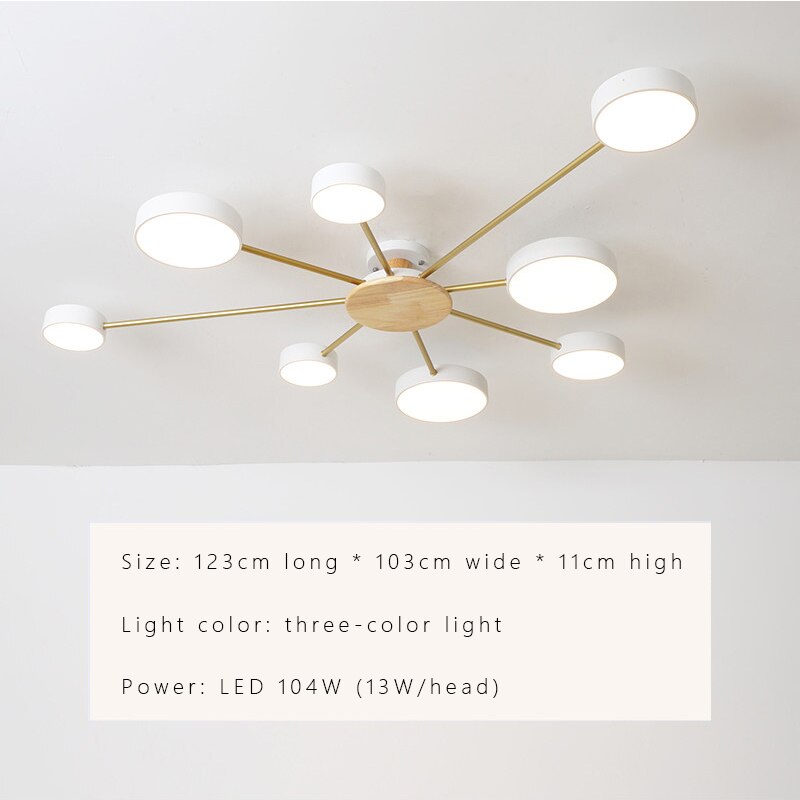 Luminax Nordic Modern LED Ceiling Chandelier Fixture For Living Rooms And Bedrooms