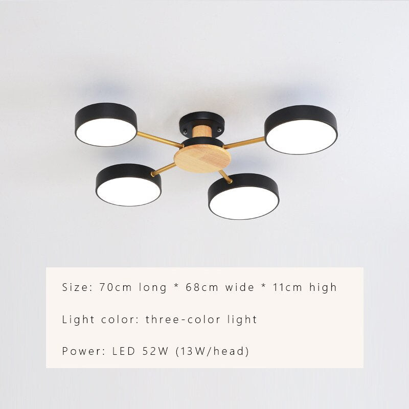 Luminax Nordic Modern LED Ceiling Chandelier Fixture For Living Rooms And Bedrooms