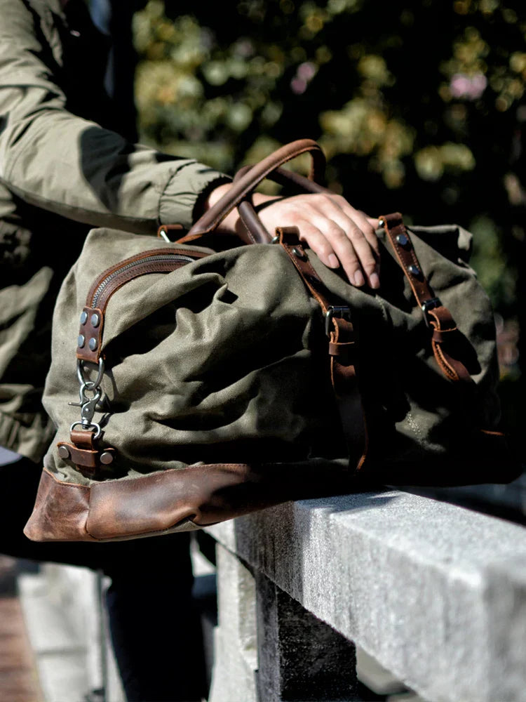Beg Duffle Kanvas Harborwell Untuk Percutian Hujung Minggu Dan Perjalanan