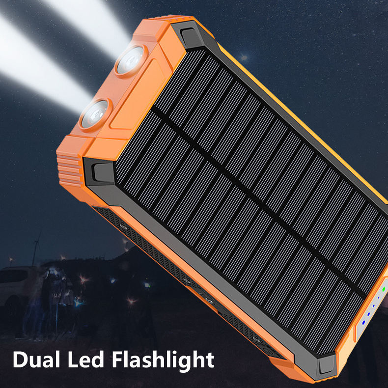 מטען סולארי בנפח 20000mAh לטיולים והרפתקאות בחוץ