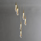 Lampada da soffitto Luneo DrizzleDrop con gocce LED morbide