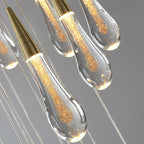 Lampada da soffitto Luneo DrizzleDrop con gocce LED morbide