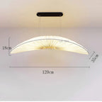 Suspension Aurelia blanche avec lustre en tissu