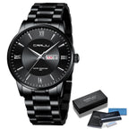 Men’s Stainless Steel Waterproof Sport Quartz Watch