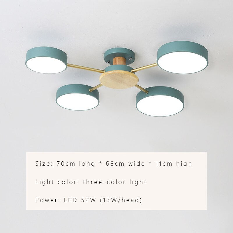Luminax Nordic Modern LED Ceiling Chandelier Fixture For Living Rooms And Bedrooms