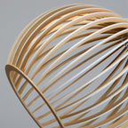 Luminária Pendente Nordhaven em Madeira com Cabo Ajustável