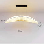 Suspension Aurelia blanche avec lustre en tissu