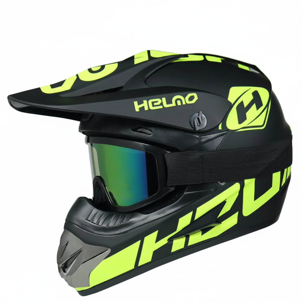 DOT-Certified Youth Motocross Helmet with Goggles