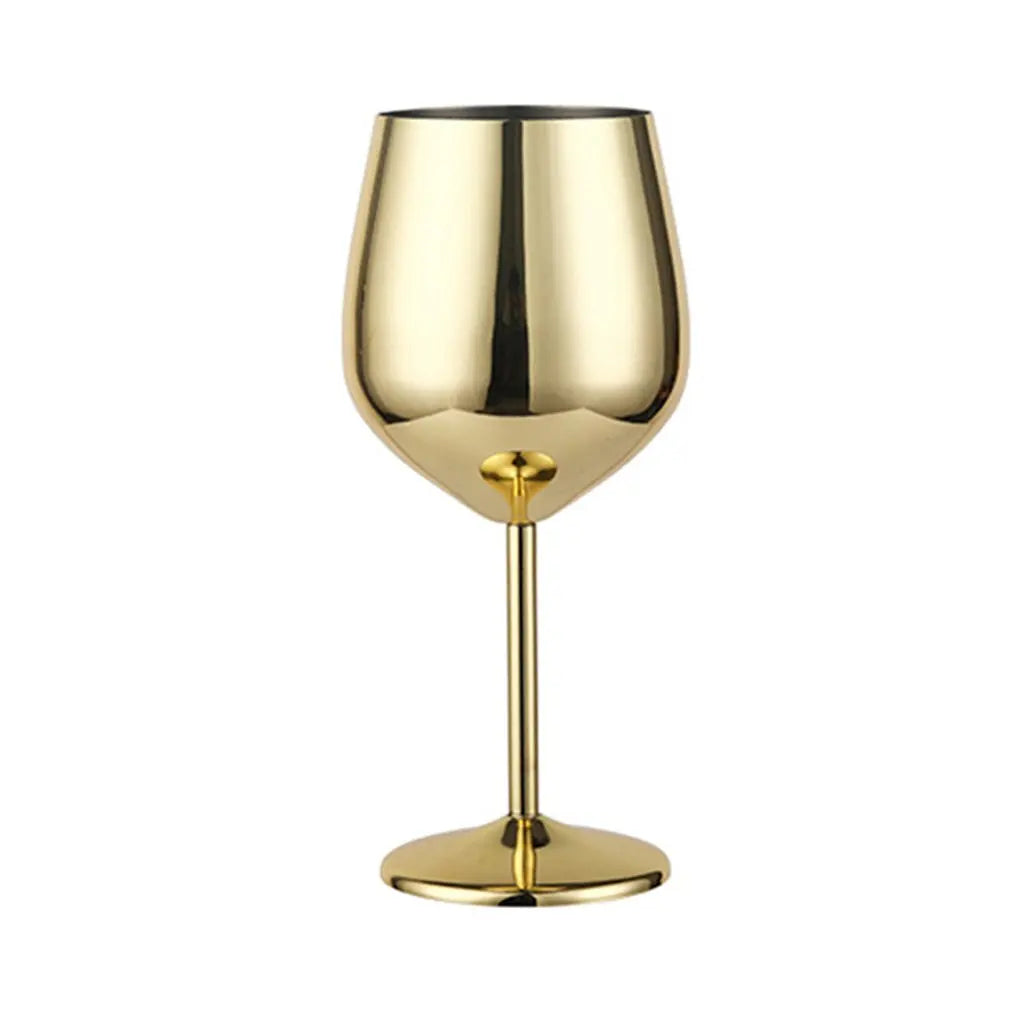 Wine Glass Crafted From Stainless Steel With Mirror Finish For Everyday Use