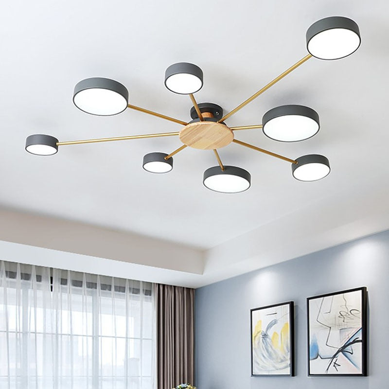 Luminax Nordic Modern LED Ceiling Chandelier Fixture For Living Rooms And Bedrooms