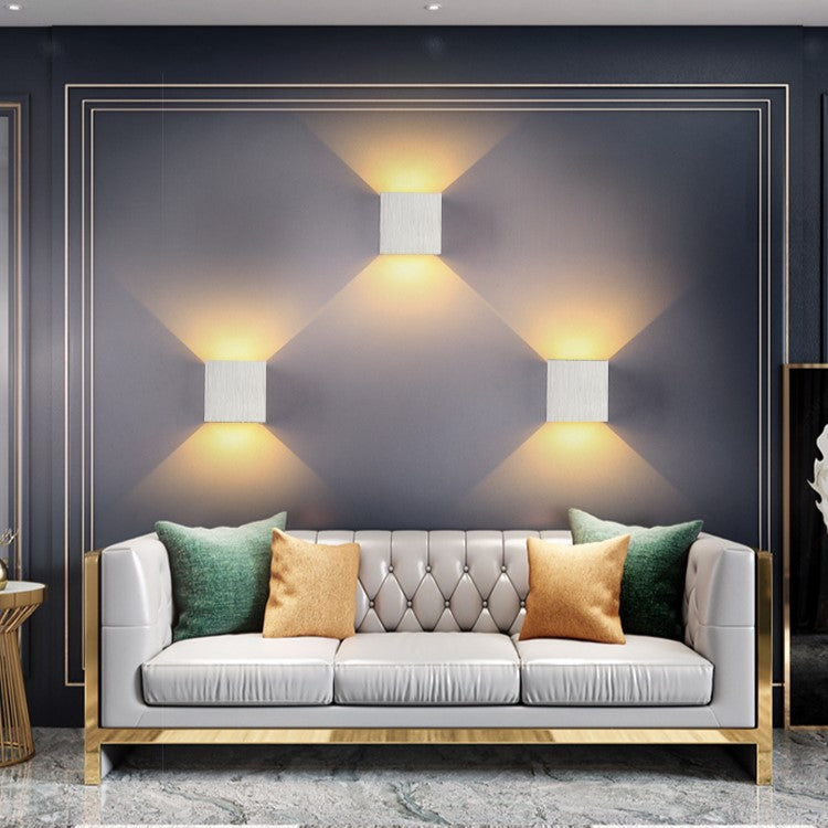 Candeeiro de Parede LED Asterra Nordic com Brilho Minimalista Moderno