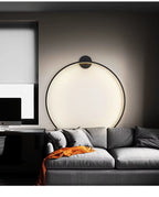 NovaHalo LumaNova Modern Minimalist İç Mekanlar İçin Dairesel Duvar Lambası