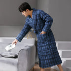 Robe de Banho Acolchoado CozyLayer para Conforto e Calor no Inverno