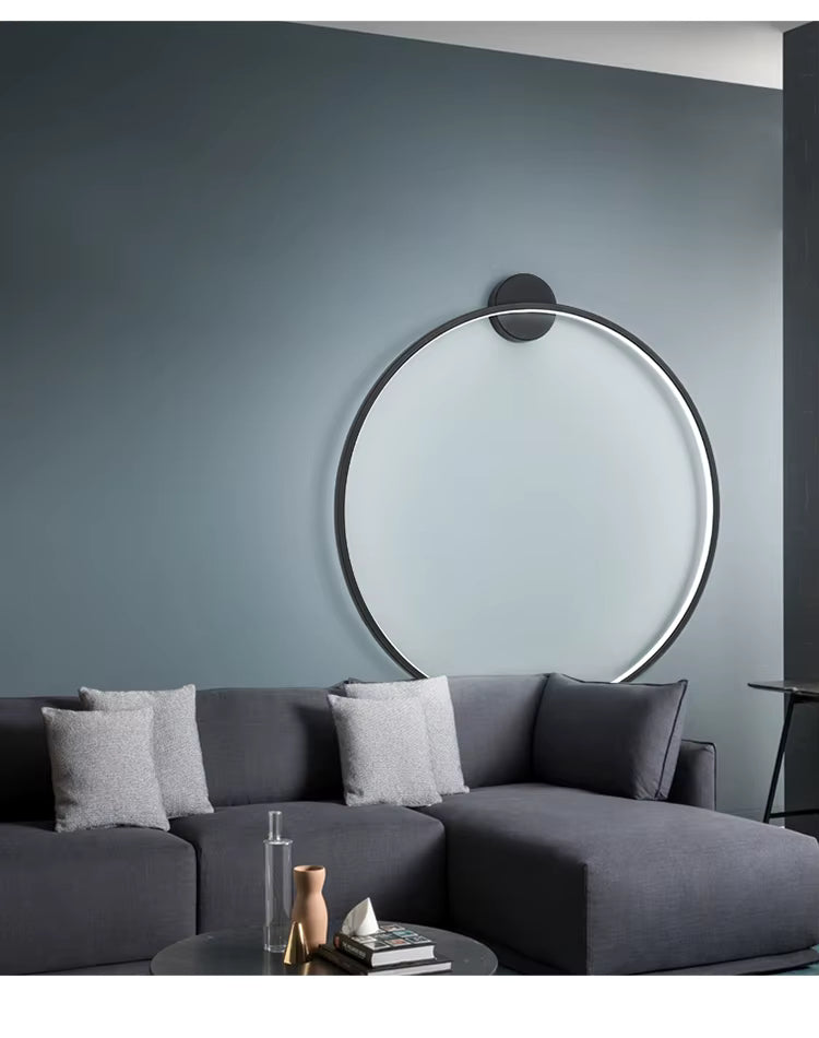 NovaHalo LumaNova Modern Minimalist İç Mekanlar İçin Dairesel Duvar Lambası
