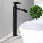 Robinetterie de lavabo noir mat avec contrôle de débit facile pour les particuliers