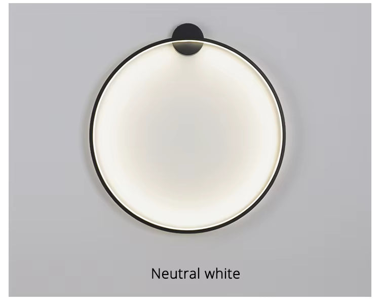 NovaHalo LumaNova Modern Minimalist İç Mekanlar İçin Dairesel Duvar Lambası