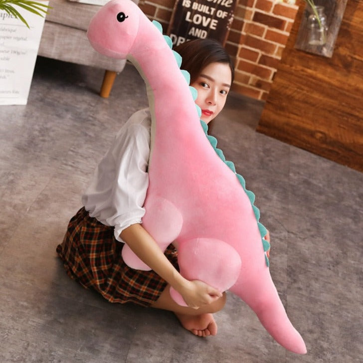 Dinossauro de Peluche Gigante Diplodocus AuroraNest em Três Cores e Tamanhos
