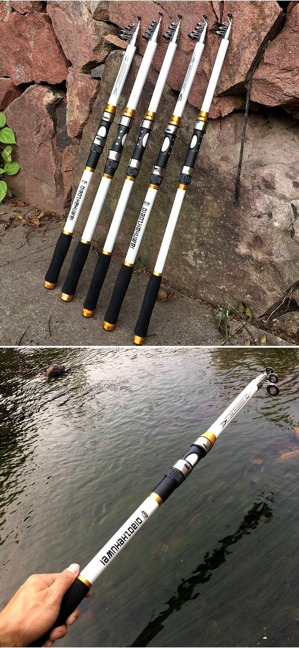 Marinex Carbon Fibre Telescopic Rod For All Purpose Fishing 2.1–3.6m