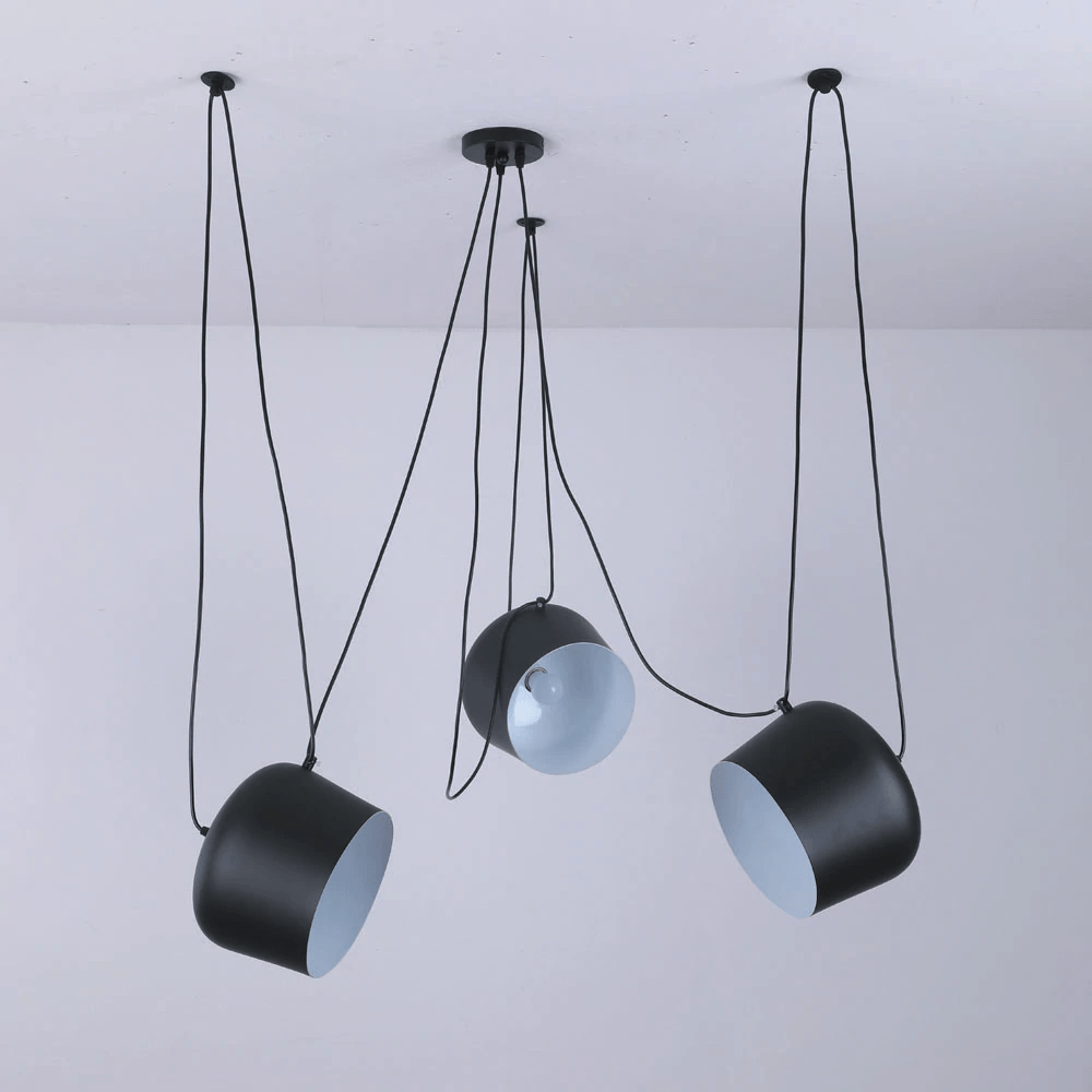 LumaDrum Pendant Light With Cable Powered Bulb Assembly