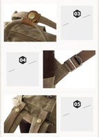 Rivelo Voyager Camera Backpack In Waxed Canvas Waterproof