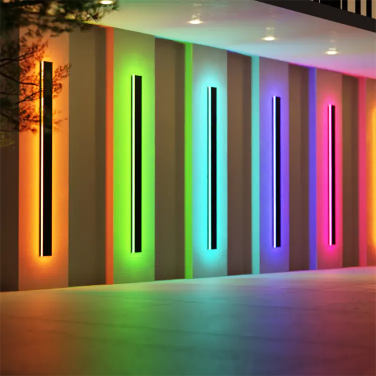 LumaHaven Vibrant RGB Wall Light for Indoor and Outdoor Use