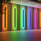 LumaHaven Vibrant RGB Wall Light for Indoor and Outdoor Use