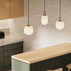 Liora Pendant Lighting From Glass Stone Collection For Indoor Spaces