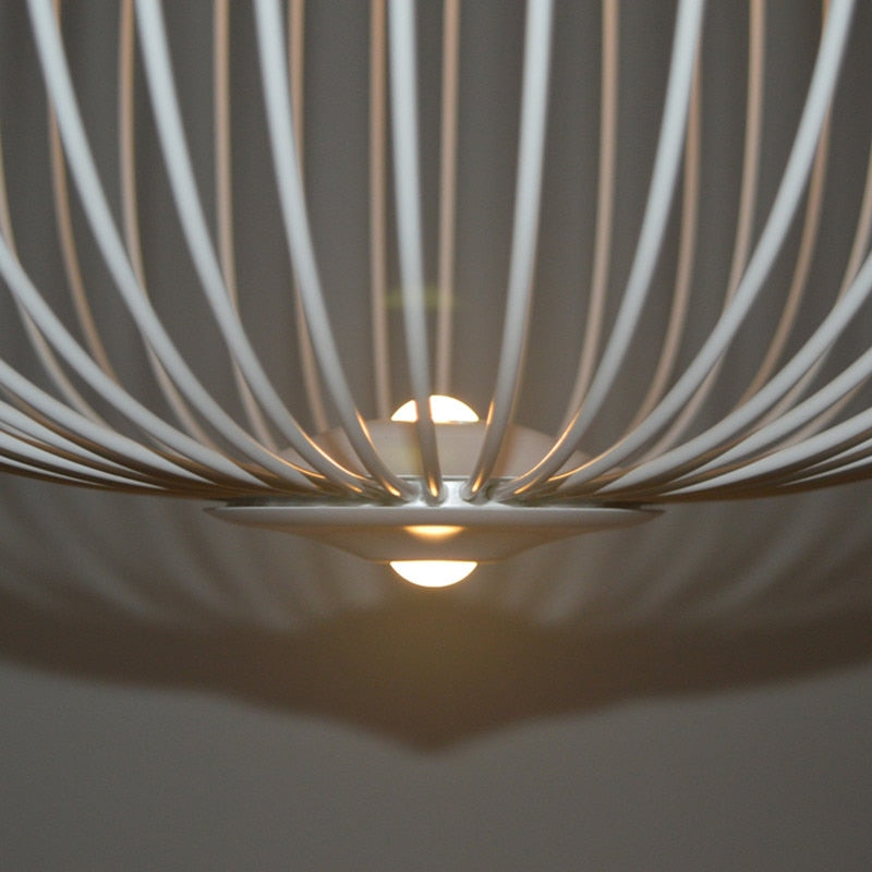 AeroSpire Spoke Lamp Pendant With Kaleidoscopic Shade