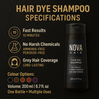 NovaHair Ten Minute Botanical Color Shampoo For Hair