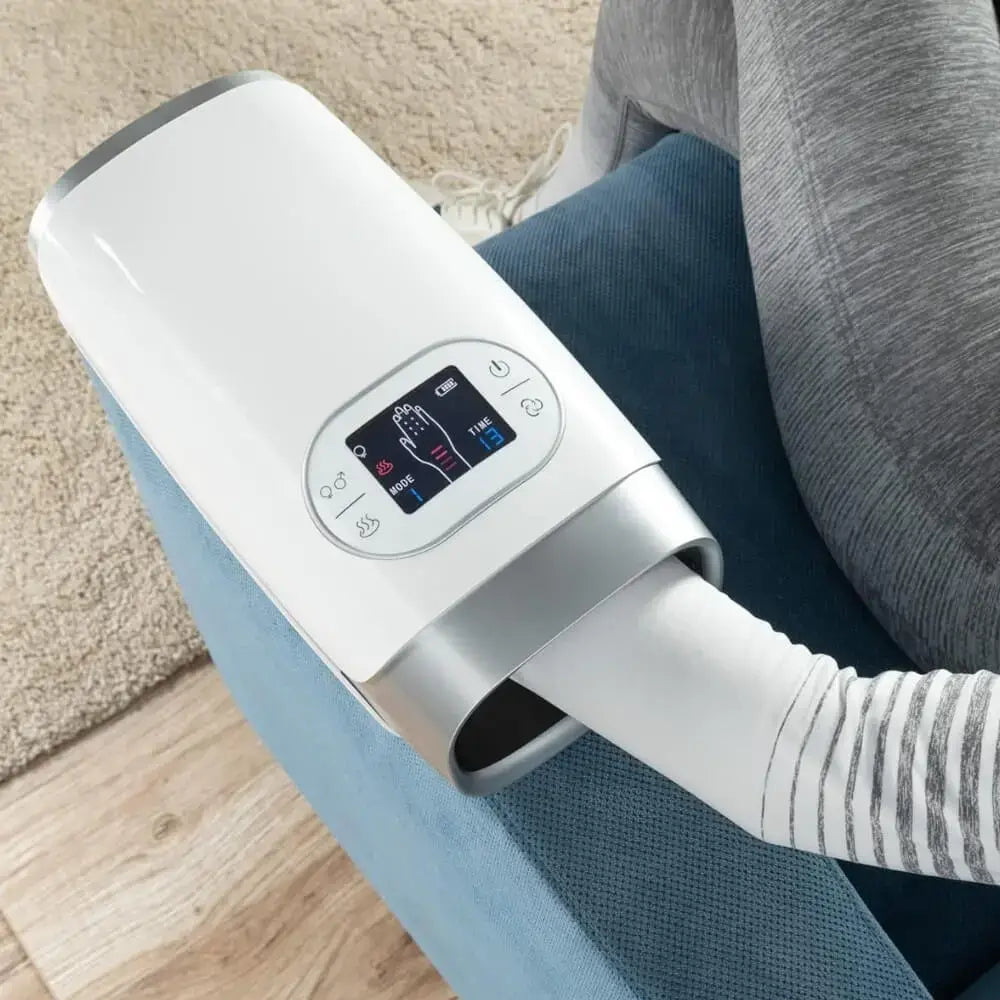 Massajador de Mãos Sem Fios Velora com Aquecimento e Compressão