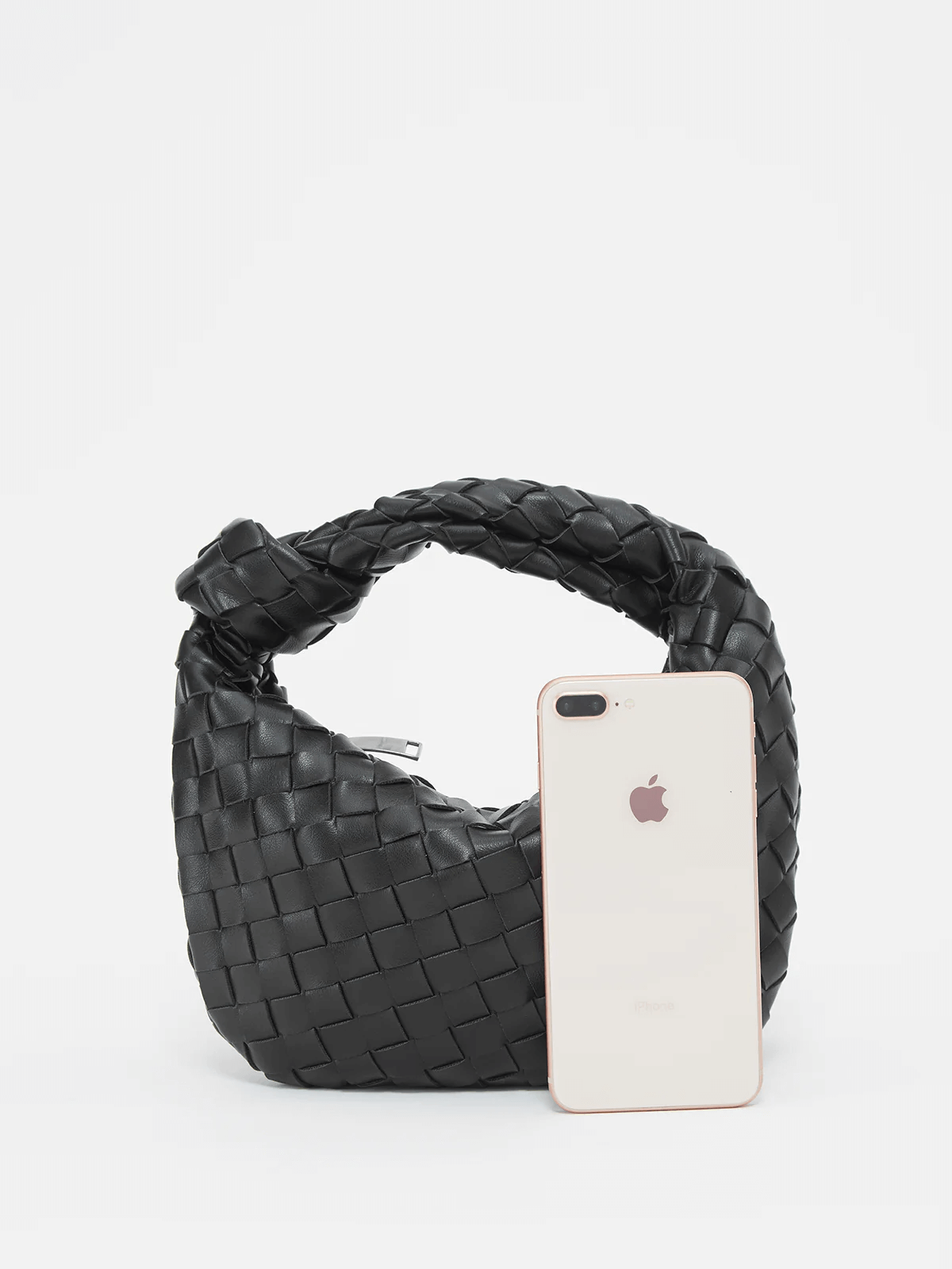 Borsa in Pelle Vegana Durevole per Professionisti con Texture Intrecciata