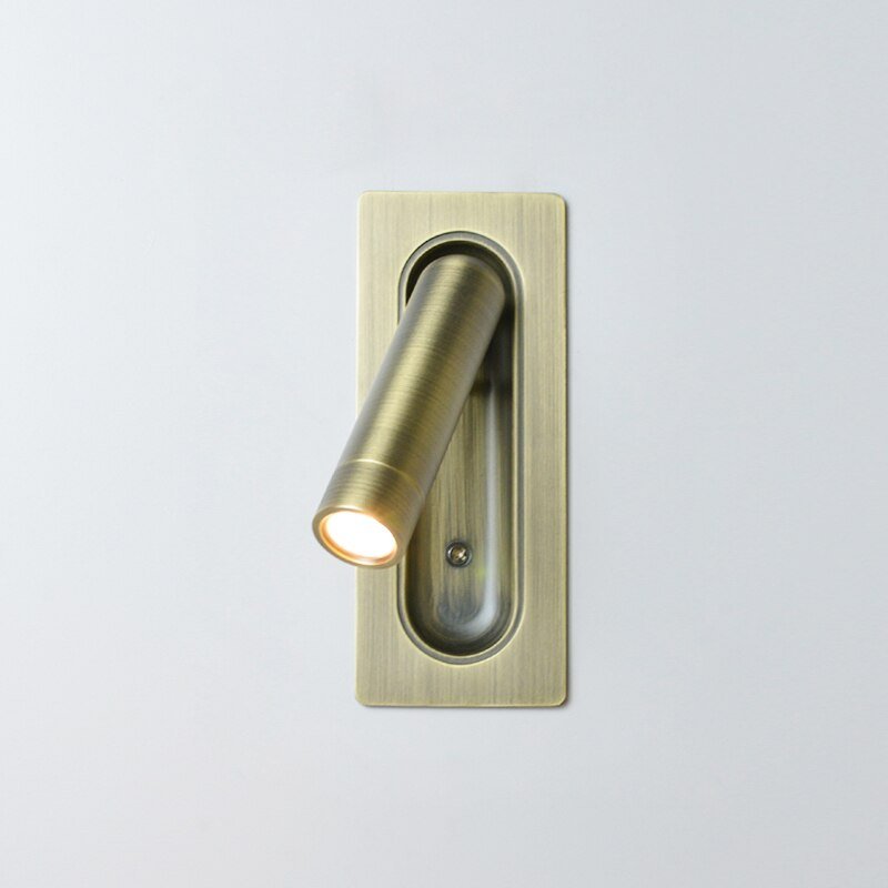 Wall Mounted Bedside Lamp With Directed Reading Light