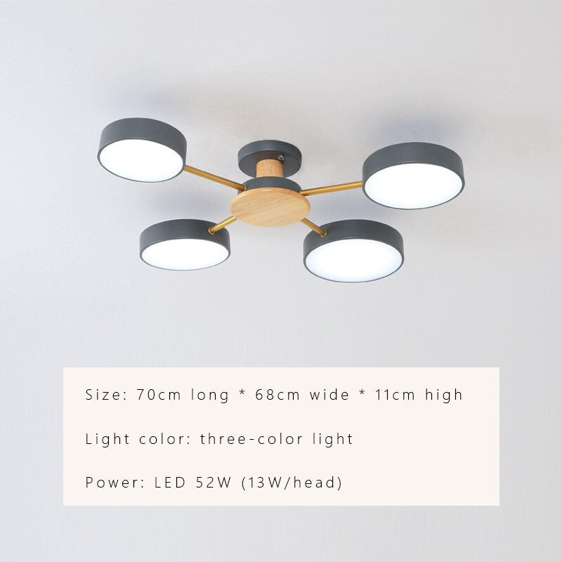 Luminax Nordic Modern LED Ceiling Chandelier Fixture For Living Rooms And Bedrooms
