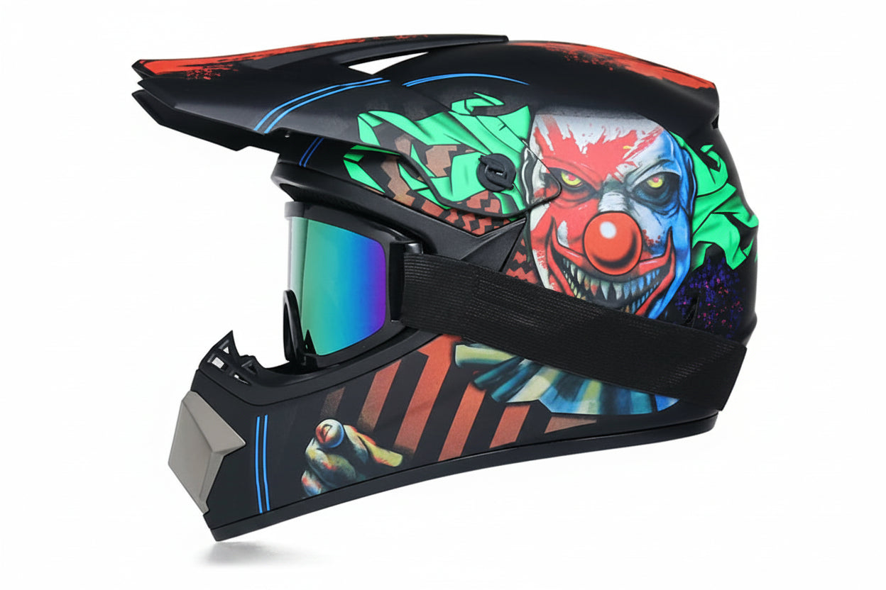DOT-Certified Youth Motocross Helmet with Goggles