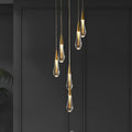 Lampada da soffitto Luneo DrizzleDrop con gocce LED morbide